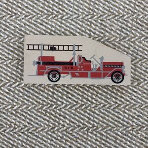 Cats Meow Vintage 1920s Fire Engine Ladder Truck Wood WFD Wooster Ohio